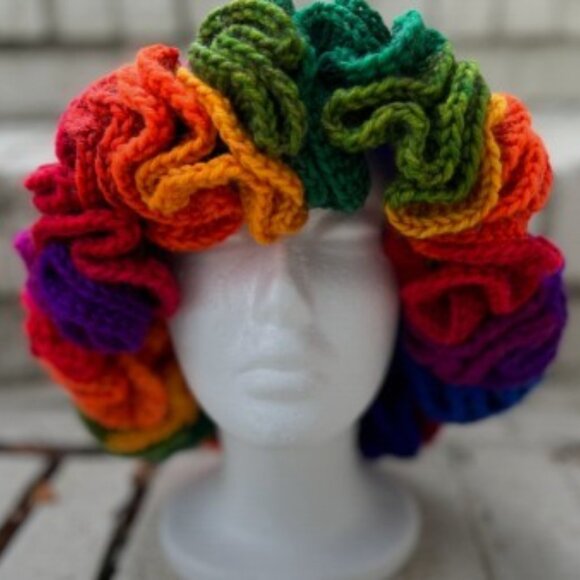 Crochet Ruffle Hat (Any Color) - Picture 3 of 6